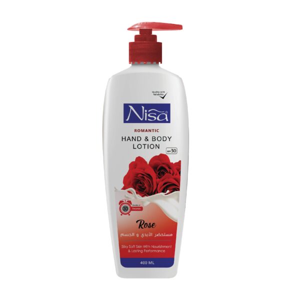NISA HAND & BODY LOTION ROSE 400ML